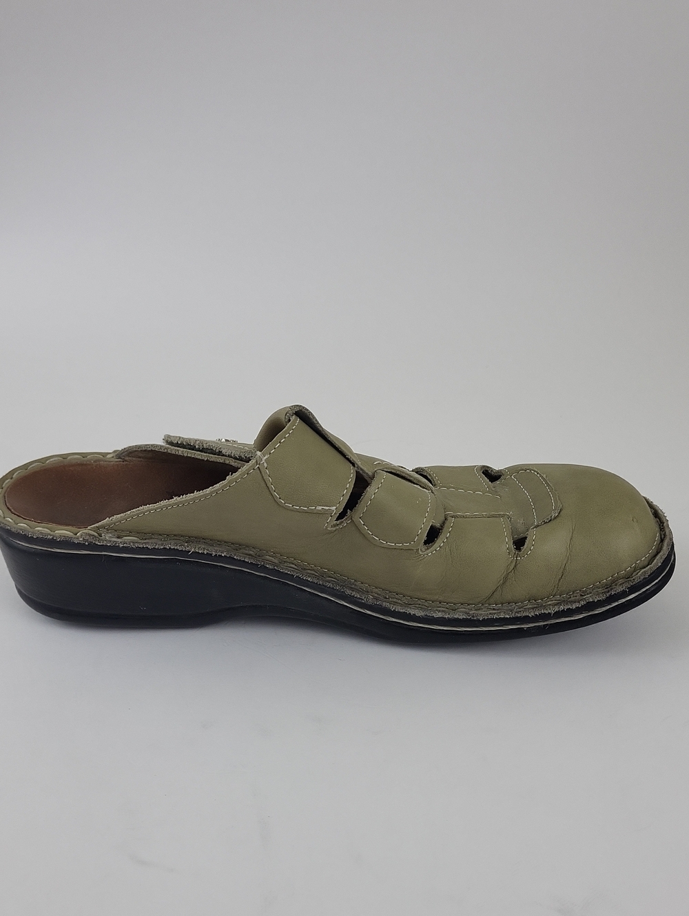 Finn Comfort Sandals EU Size 38 Casual Comfort Slip On Mule Clogs Leather - Picture 9 of 10